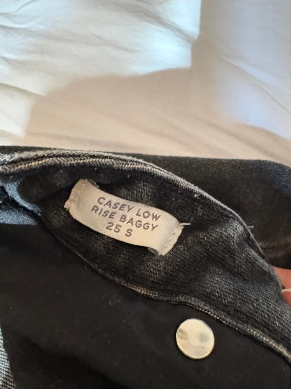 PacSun Black Wide-Leg Washed Jeans